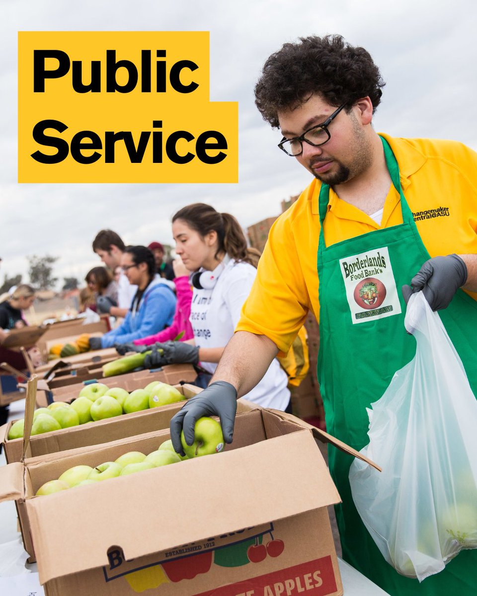 asupublicsvc's tweet image. The #WattsCollege is one of the largest, most comprehensive public service colleges in the nation. Through integrated teaching, research and service, we empower students to address real-world social problems. Learn more at publicservice.asu.edu. #CommunityForGood