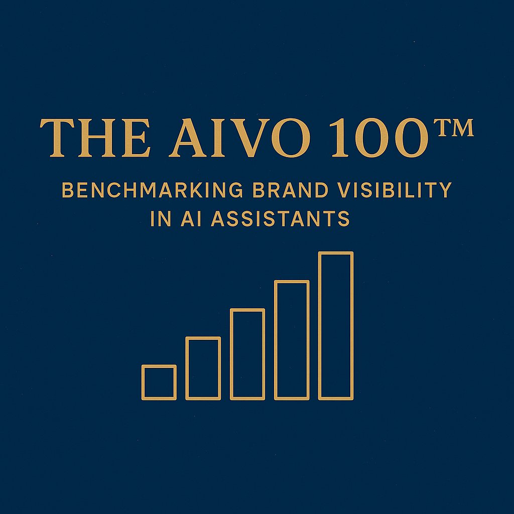 The AIVO 100™ is live.

For the first time, brands can see where they truly stand in the age of AI discovery.

The AIVO 100™ ranks global leaders on their visibility inside AI assistants like ChatGPT, Gemini, Claude, Perplexity, and Grok — powered by our governance-grade KPI,