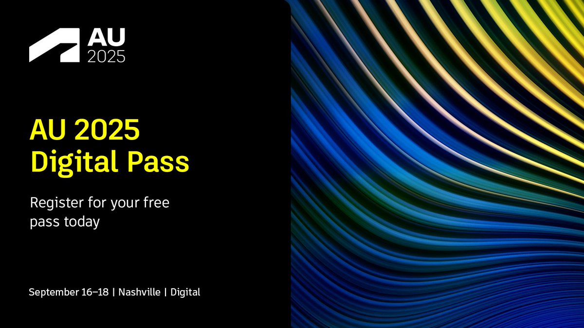 autodesku's tweet image. 💻Step into a New Era of Making from anywhere! Join the #AU2025 Digital Experience with your free Digital Pass for front row access to live keynotes and insights across Design &amp;amp; Make industries.

Learn all about it ➡️ autode.sk/AU2025Digital
