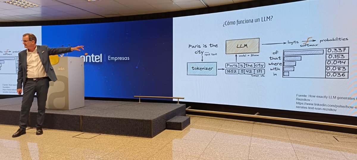 Hace un rato fue la charla en <a href="/AntelDeTodos/">Antel</a> de mi amigo <a href="/gmonce/">Guillermo Moncecchi</a> sobre esto de la IA generativa…. Como siempre, un gusto escucharlo, haciendo fácil lo complicado de explicar. Arrancó con el ejemplo de la luna, que lo acompaña desde hace años cuando pocos hablaban de estas cosas