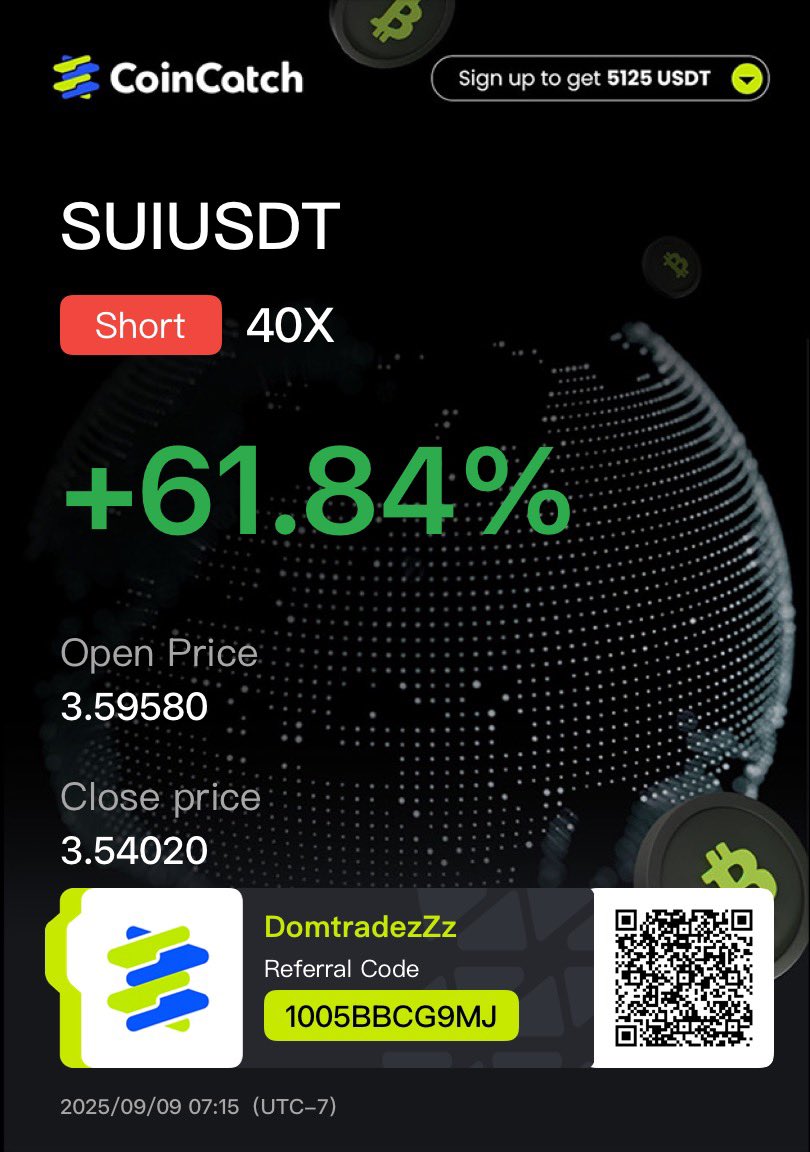 DomTradezZz's tweet photo. When 1 moves, the market listens ๐ 40x sniper shorts on $SUI ๐
#Crypto #CryptoTrading #DomTradezzz #Only1 #CryptoNoob #scalping #FuturesTrading https://t.co/qnnPG6vkdC
