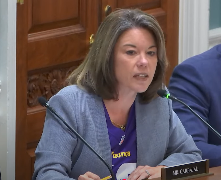 Michael Board (@mikeboard1200) on Twitter photo Minnesota's <a href="/RepAngieCraig/">Angie Craig</a> going hard with the <a href="/Vikings/">Minnesota Vikings</a> jersey in committee. Hearing on the future of SNAP and Food Stamps #Skol Minnesota's <a href="/RepAngieCraig/">Angie Craig</a> going hard with the <a href="/Vikings/">Minnesota Vikings</a> jersey in committee. Hearing on the future of SNAP and Food Stamps #Skol