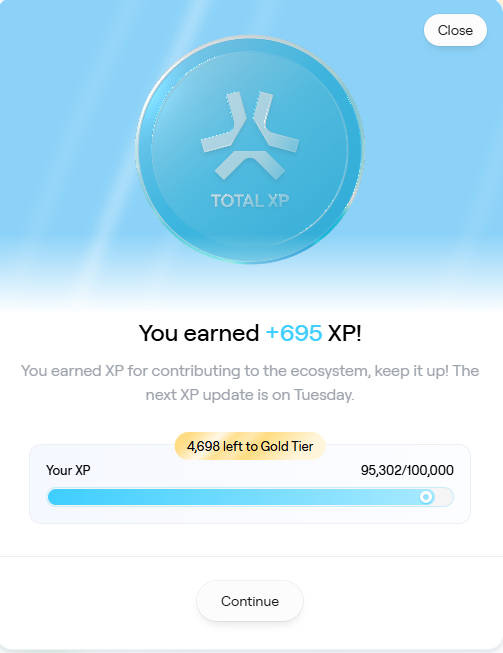 Fasix16's tweet photo. I'm not sure what happened with my XP.

I was averaging ~6.5k per week before, and I haven't changed my playing time or sold assets.

Plus I didn't see what % am I in. @AbstractChain https://t.co/g3bCDL6psT