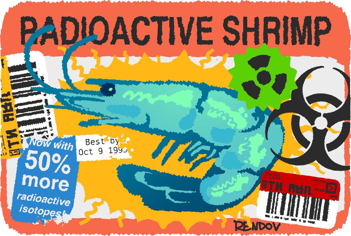 RENDOV_ART's tweet photo. Shrimp on sale at the next exit https://t.co/Ynpu3tBX2k