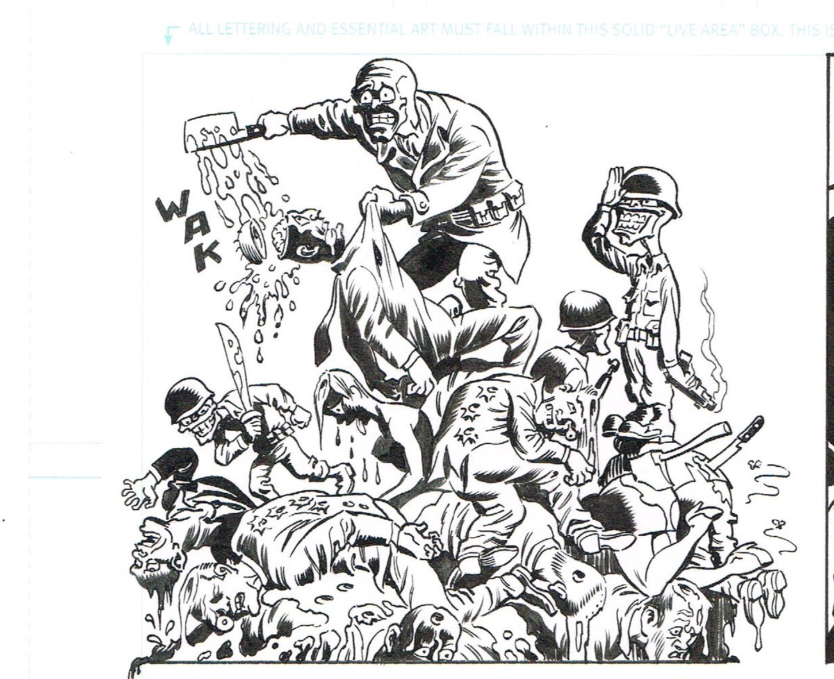 Random panels I have drawn.
From a Mask story written by Evan Dorkin, sending up the hyper-violent world of Quentin Tarantino and friends.  #radompanelsihavedrawn #cartooning #inking #comicbooks #themask #EvanDorkin