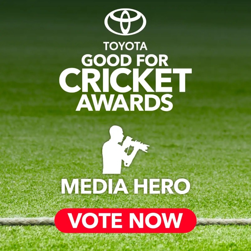 There's still time to vote for this year's Media Hero winner in the <a href="/ToyotaUK/">ToyotaUK</a> Good For Cricket Awards! 🙌

🏏Teddie Casterton (<a href="/Wycombewarriors/">High Wycombe CC</a>)
🏏Adam Hope (<a href="/LowerhouseCC/">Lowerhouse Cricket Club 💙💛</a>)
🏏Ben Harris (<a href="/Ashotcricket/">Aldershot C.C.</a>)

Vote for your winner here! 👉 tinyurl.com/ykp3j458