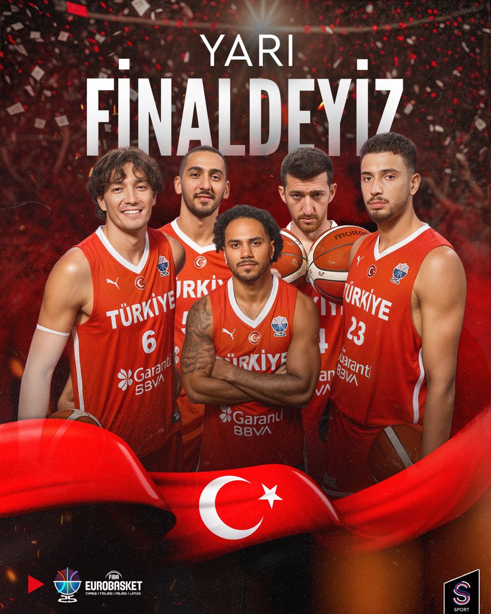 12 DEV ADAM YARI FİNALDE! 
 24 yıl sonra yarı finaldeyiz. 
Tebrikler #12DevAdam