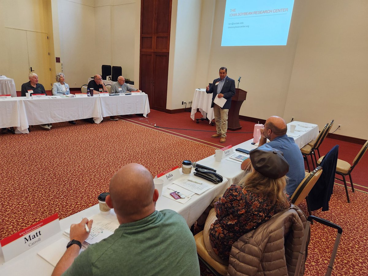 Interesting discussions &amp; insights on soybean research in Iowa happening during the ISRC's research day &amp; annual Industry Advisory Council meeting. <a href="/iastate_cals/">ISU College of Agriculture and Life Sciences</a> <a href="/IowaSoybeans/">IowaSoybeans</a>