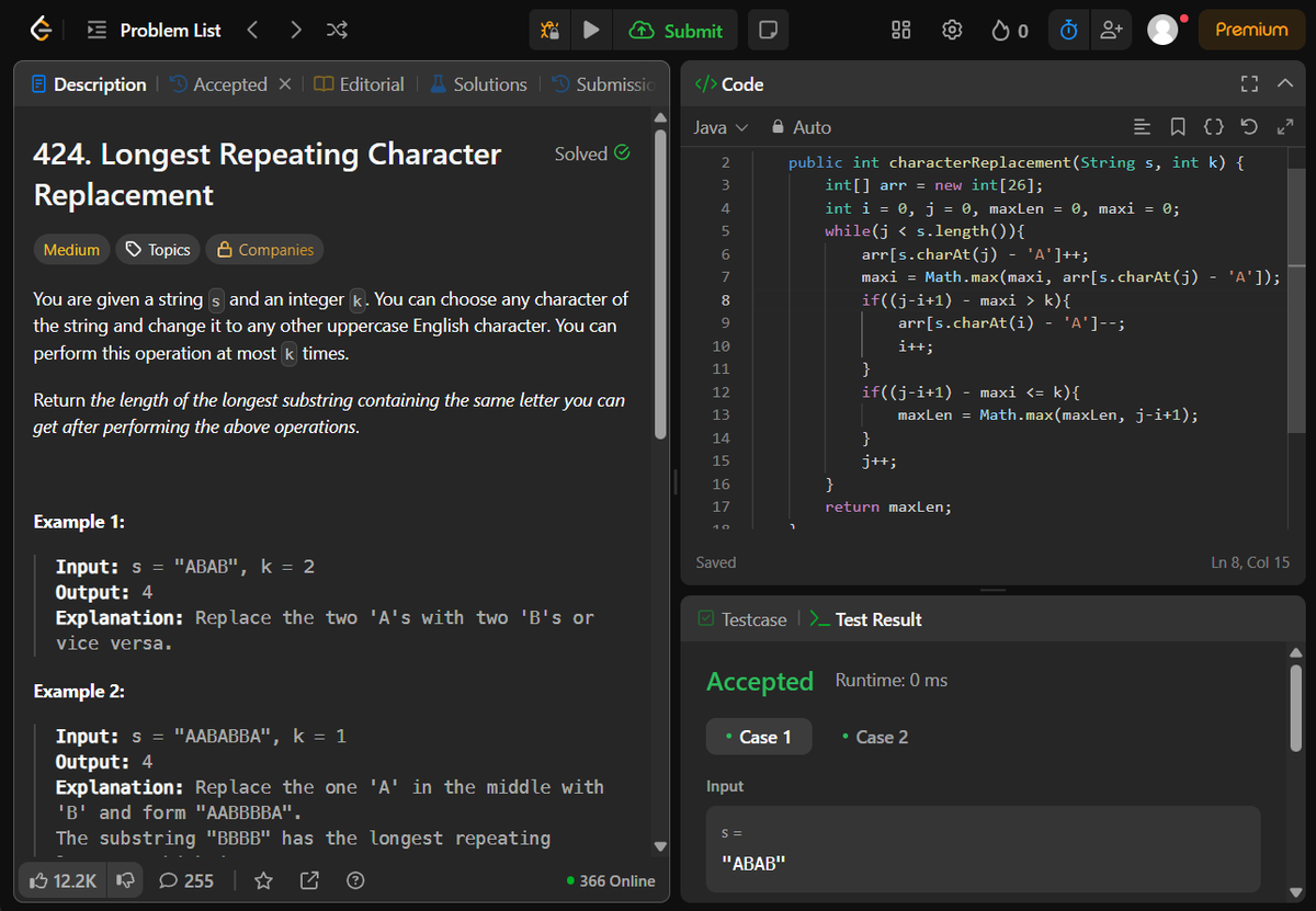 Krishh572's tweet photo. 1) Prefix + Sliding Window ✅ :-
→ Subarray Sum Equals K
→ Maximum Subarray
→ Maximum Average Subarray I
→ Longest Substring Without Repeating Characters
→ Longest Repeating Character Replacement
.
#DSA https://t.co/mOxKHkd1Ni