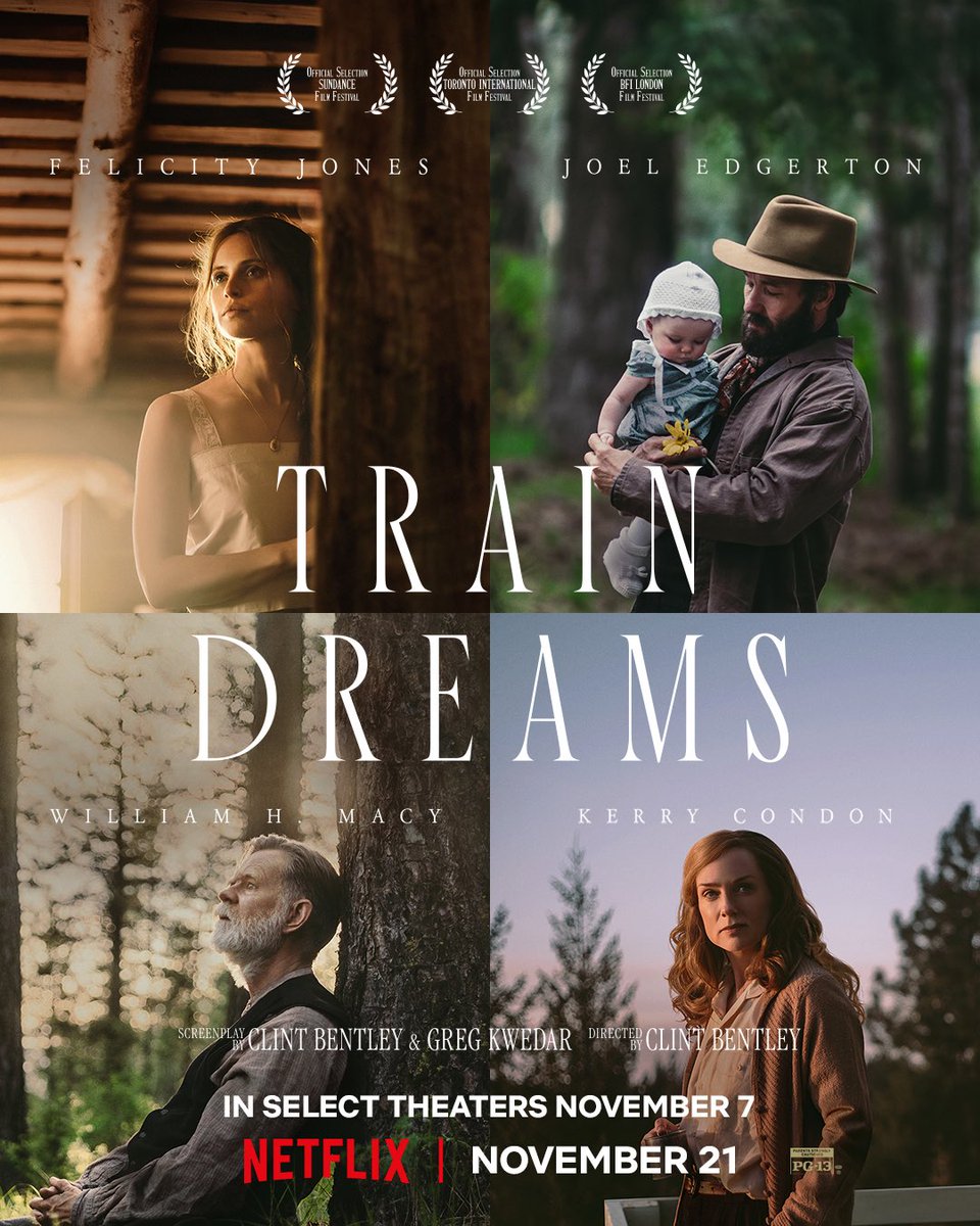 A new poster for Clint Bentley's 'TRAIN DREAMS' has been released
