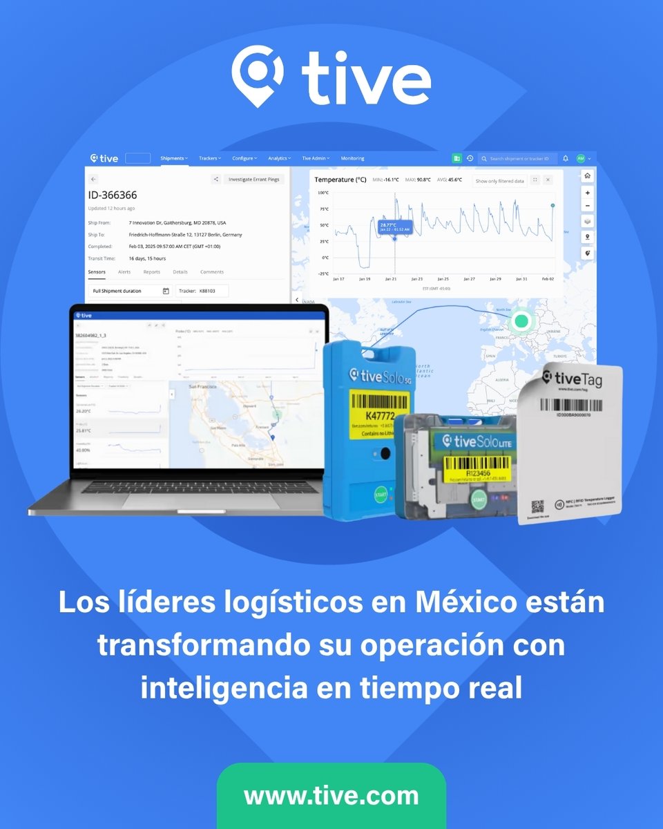 AMACARGA + Tive = logística segura y conectada.

Agentes de carga más eficientes, clientes más satisfechos.

📷 ¿Listo para dar el siguiente paso?

Descubre cómo Tive puede ayudarte. hubs.li/Q03wVrPL0