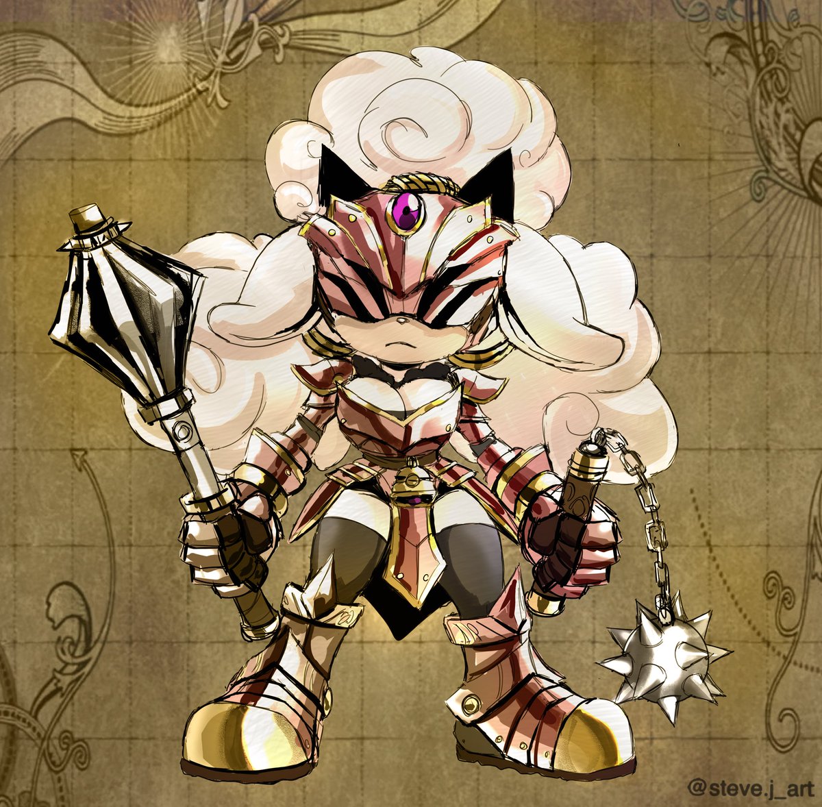 Some color variations I did of black knight AU lanolin. 
Been given a few name suggestions here and there and think I’m gonna call her Sir Lanval ⚔️ 🐑
 #sonic #SonicTheHedgehog #SonicIDW #lanolin #lanolinthesheep #illustration #sonicart #sonicfanart #art #sonicandtheblackknight