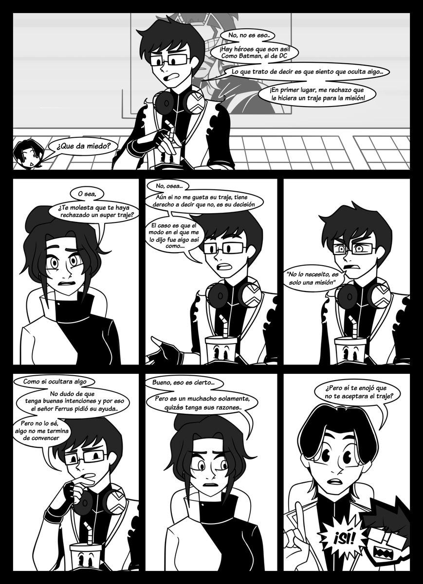 Thedarkangelsa1's tweet photo. Samu N' Steel Mini Comic #1 Mientras tanto en N-Tek...
Pagina 5 y 6
.
.
.
#art #fancomic #webtoon #ben10 #maxsteel #ben10fanart #spiderman #webcomic #originalcharacters #fancharacters https://t.co/rRhvJGWVsg