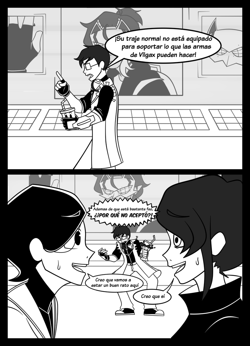 Thedarkangelsa1's tweet photo. Samu N' Steel Mini Comic #1 Mientras tanto en N-Tek...
Pagina 5 y 6
.
.
.
#art #fancomic #webtoon #ben10 #maxsteel #ben10fanart #spiderman #webcomic #originalcharacters #fancharacters https://t.co/rRhvJGWVsg