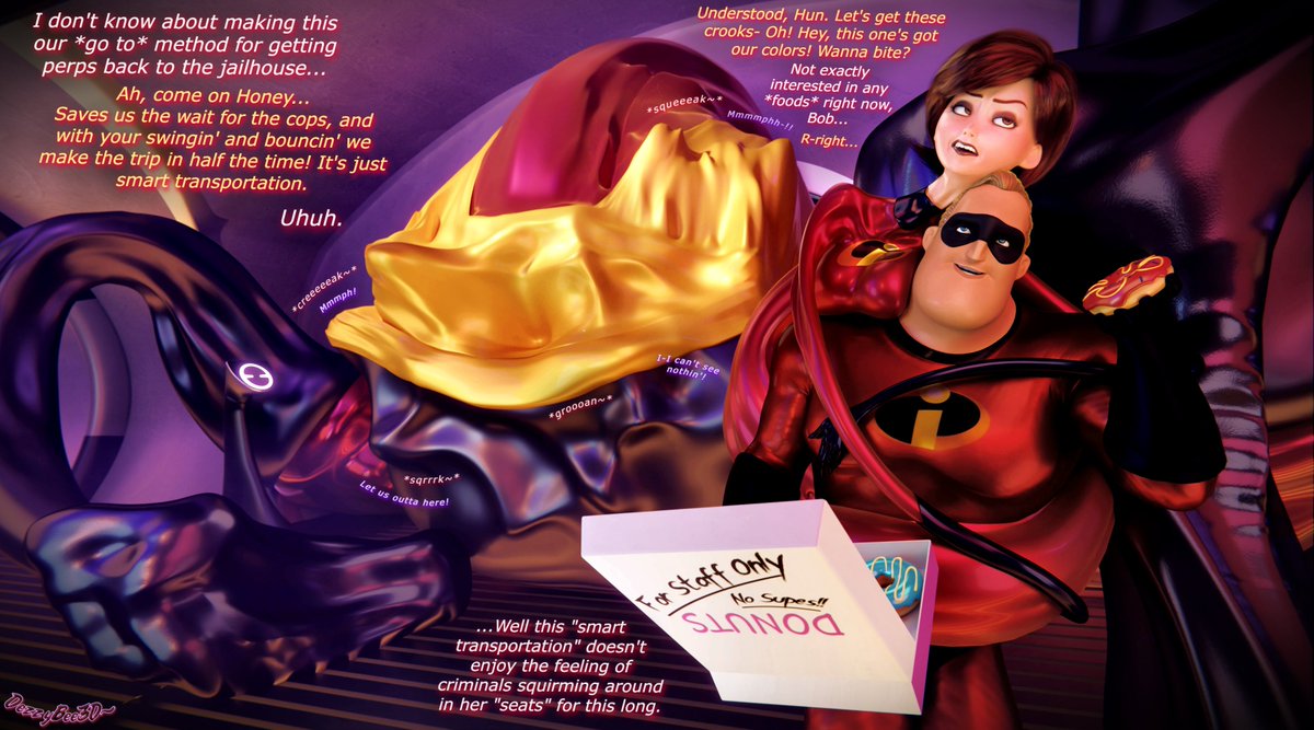 Helen and Bob employing a new 'secret trick' to spice up the night~ (Def Bob's idea)

(Wanted to make one similar to that first Helen pic, but taking it a lil further lol)

Kronos Hallway: <a href="/empzurg12/">EmperorZ🔞</a> 
Helen Parr/Elastigirl/Mrs. Incredible: Ugarman (Daz)
Bob Parr: Shinteo (Daz)