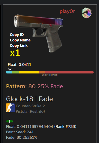 Selling Glock Fade