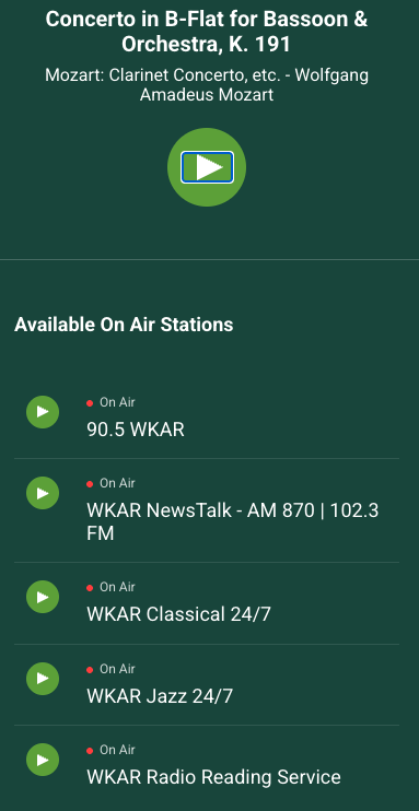 WKARnews's tweet photo. Soothing, smart, and just a click away while you work🎶
And later, stay informed with live news updates starting at 3 p.m.🔗 https://t.co/kEnSOOxFyW https://t.co/xvT7czadXZ