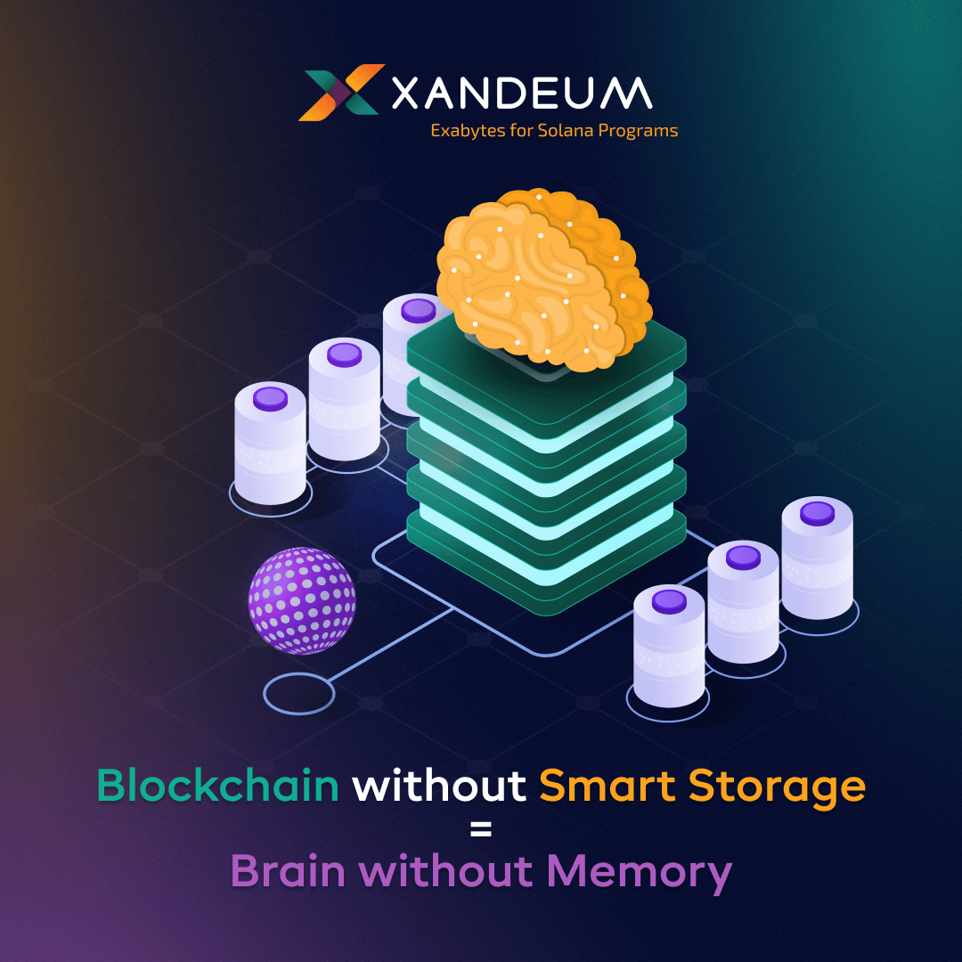 Xandeum's tweet image. A blockchain without smart storage is like a brain without memory.

We’re building what’s been missing all along.