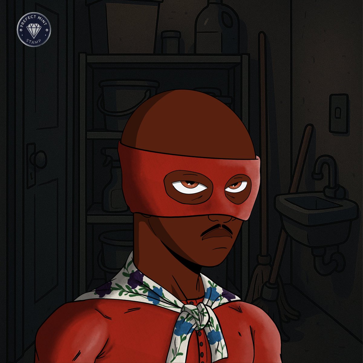 Blank P: 1-of-1 NFT, the slickest, DIY superhero ever to grace Prosper City’s streets! This 1-of-1 NFT from The Prospers collection reimagines Blankman as a bold, inventive vigilante with a knack for turning junk into justice. Snag this rare NFT and own a legacy of PROSPER CITY!