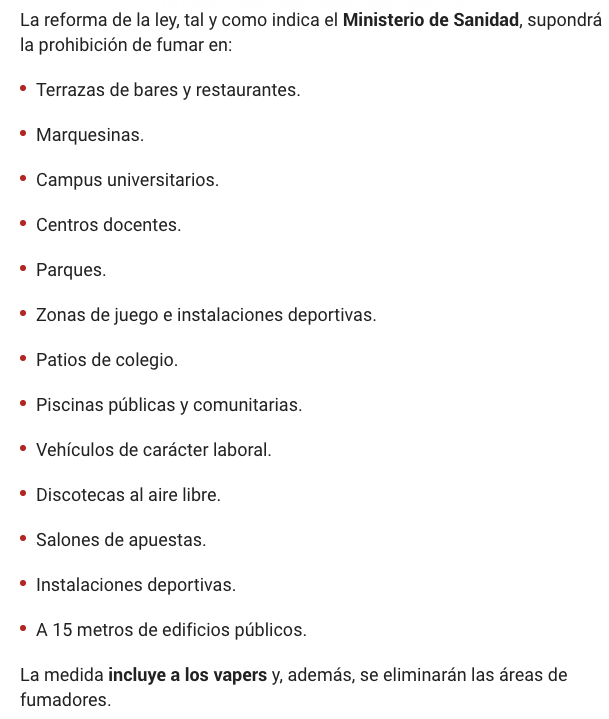 tristang1978's tweet photo. Por fin parece que empiezan a mejorar las cosas. Algunas cosas de la nueva ley antitabaco que pinta muy bien...ahora que vengan a increparme los fumadores como cuando puse aquel twitt en verano... por fin una ley que nos protege a los no fumadores. Ahora queda saber,¿Se multará? https://t.co/mRKqH8jTq5
