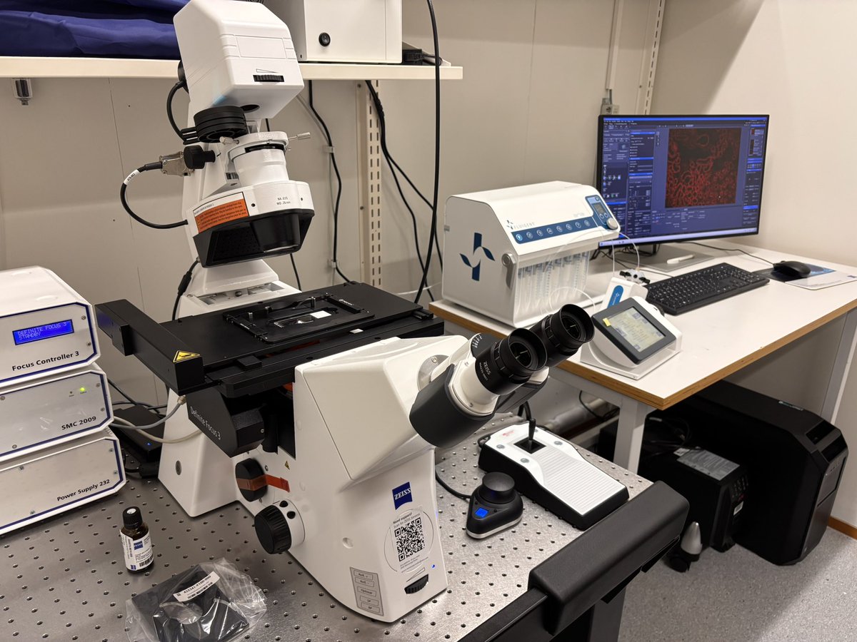 Today we got our new imaging system for automated spatial proteomics installed! Maria Semenova is already eager to image thymuses. Thank you <a href="/zeiss_micro/">ZEISS Microscopy</a>, we are excited to be the first users in Finland for the new system integrating imaging and fluidics. Funded by <a href="/ERC_Research/">European Research Council (ERC)</a>