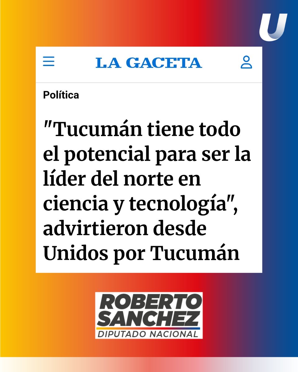 Pocos tucumanos están al tanto de la calidad de científicos que tenemos y el enorme trabajo que hacen bajo condiciones adversas. La provincia tiene todo el potencial para ser  la líder del norte en ciencia y tecnología. 
Leé la nota completa 👇🏻

robertosancheztucuman.com.ar/tucuman-tiene-…