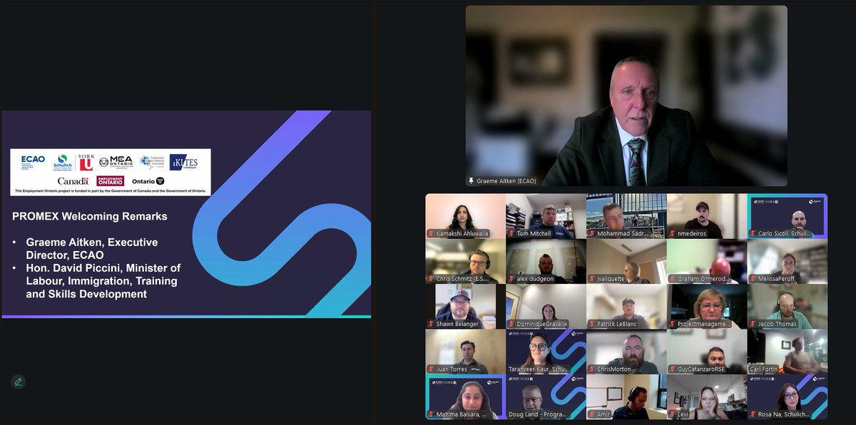 Exciting News! Our second cohort of #PROMEX has officially begun!

We were honoured to have Minister <a href="/DavidPiccini/">David Piccini</a> join us once again, highlighting the importance of skills training in shaping the next generation of project management leaders in construction.

<a href="/SchulichExecEd/">Schulich ExecEd</a>