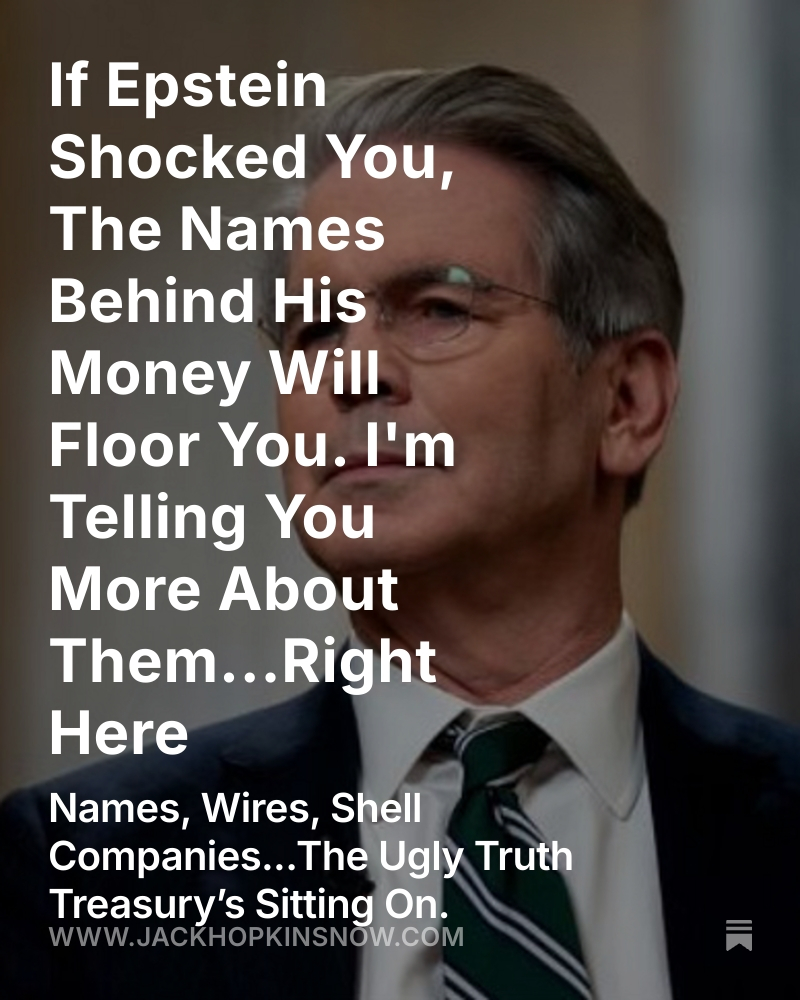 If Epstein Shocked You, The Names Behind His Money Will Floor You. I'm Telling You More About Them...Right Here👇

jackhopkinsnow.com