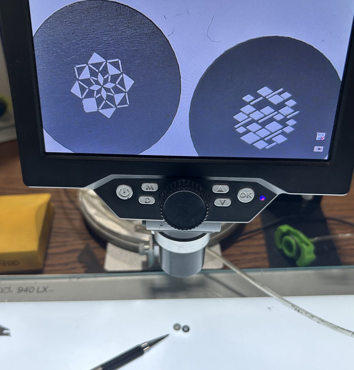 Size matters. Check out these Microgobos created for the Elation Proteus Radius fixture with a 7mm outer diameter and 3mm image area!

#ApolloMFG #Gobos #Elation #Proteus