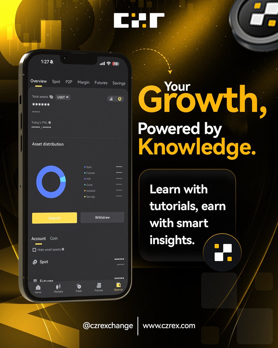 📈 Your Growth, powered by Knowledge.
At <a href="/czrexchange/">CZR</a>, we don’t just give you tools—we give you insights.
💡 Learn with tutorials.
💰 Earn with smart decisions.
Start today 👉 czrex.com