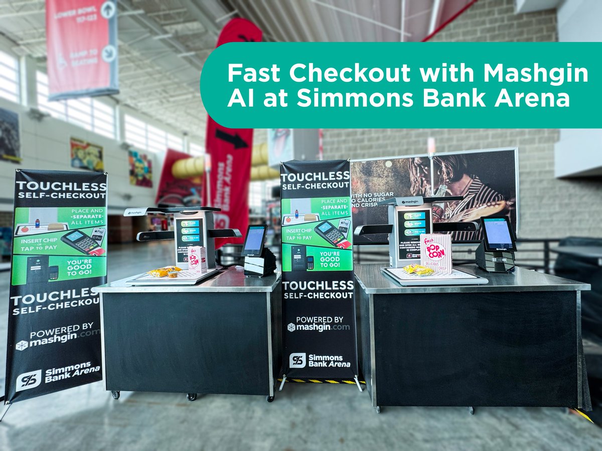 #Mashgin is now live at Simmons Bank Arena!

Skip the lines with our AI checkout and enjoy more of the game, concert, or show. 🏟️✨

#AI #RetailTech #CustomerExperience