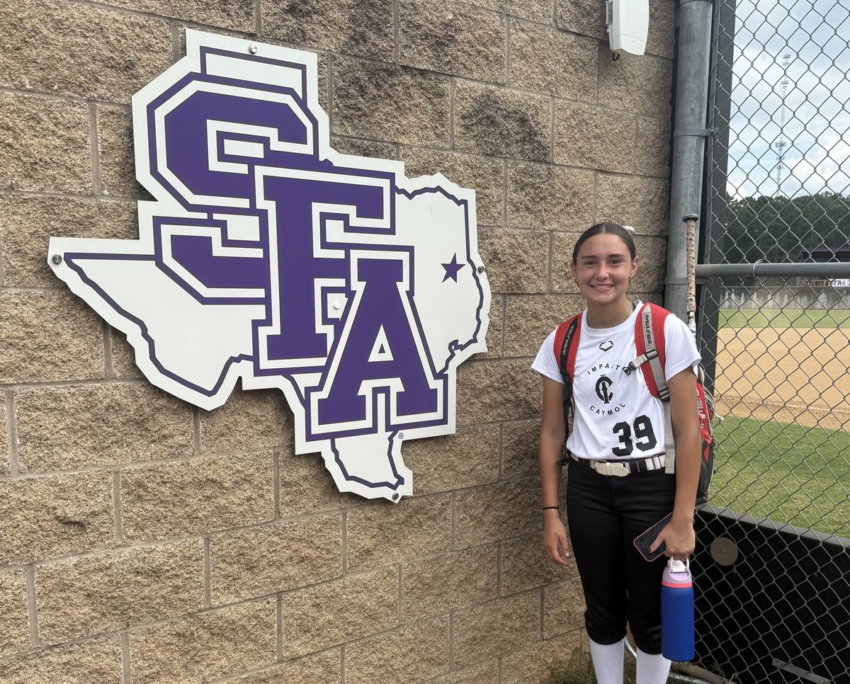 A big thank you to SFA Softball for hosting our Impact Caymol Soliz team at your Team Camp this weekend. 🥎🖤🤍