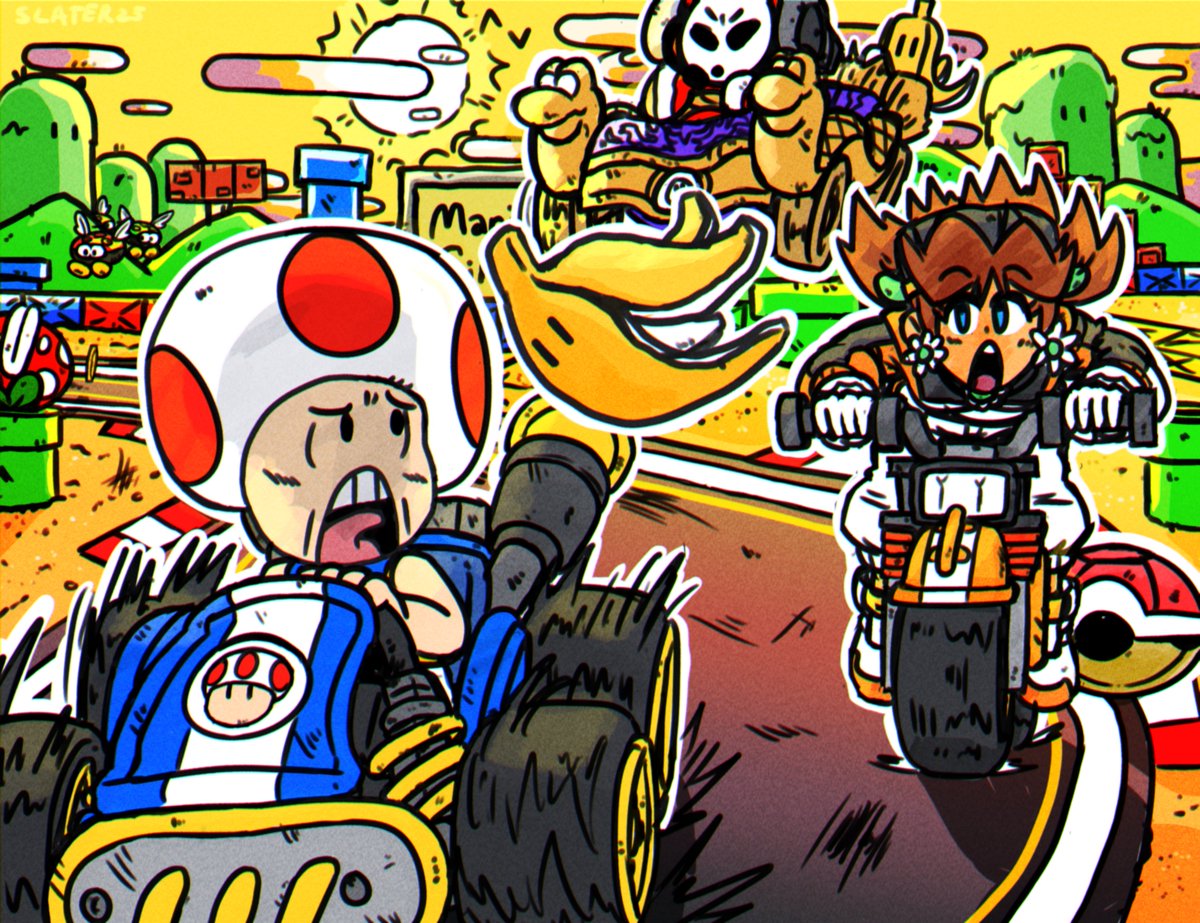 MegatonSlater's tweet image. "Don't Slip!"

#MarioKartWorld