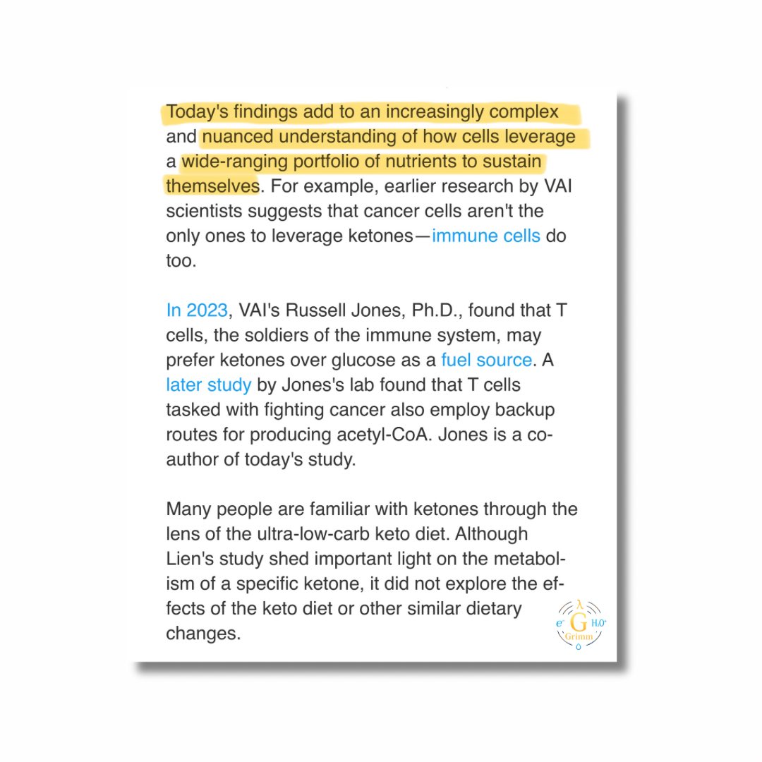 Everybody says cancer loves sugar. Cut the carbs, cut the tumor.

This new paper in Nature Metabolism makes that story fall apart.

Researchers showed tumors don’t just burn glucose. When sugar is scarce, they can re-route ketones into a backup line. An enzyme called AACS takes