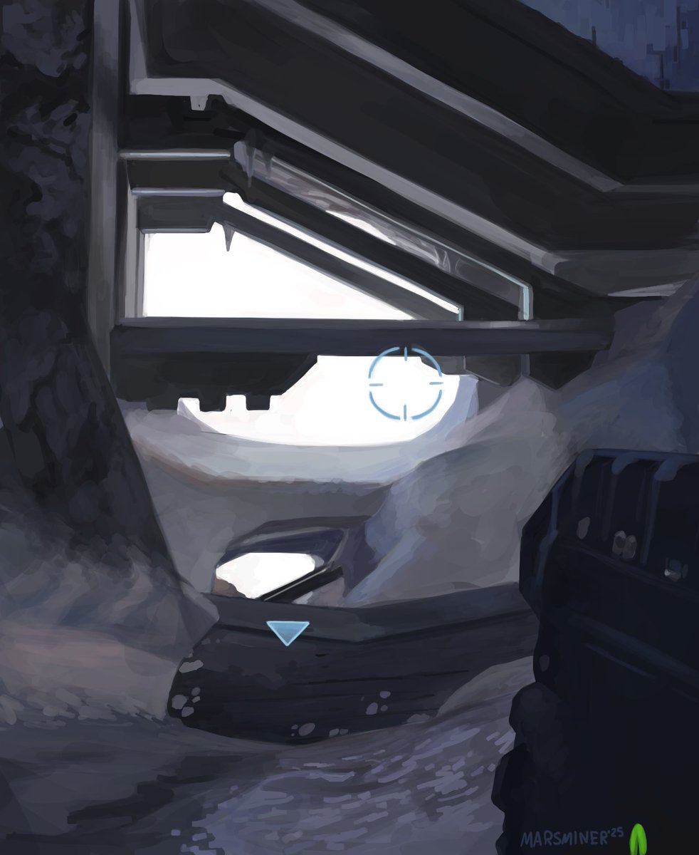 mars_miner's tweet image. A study from Halo 3&apos;s final mission.