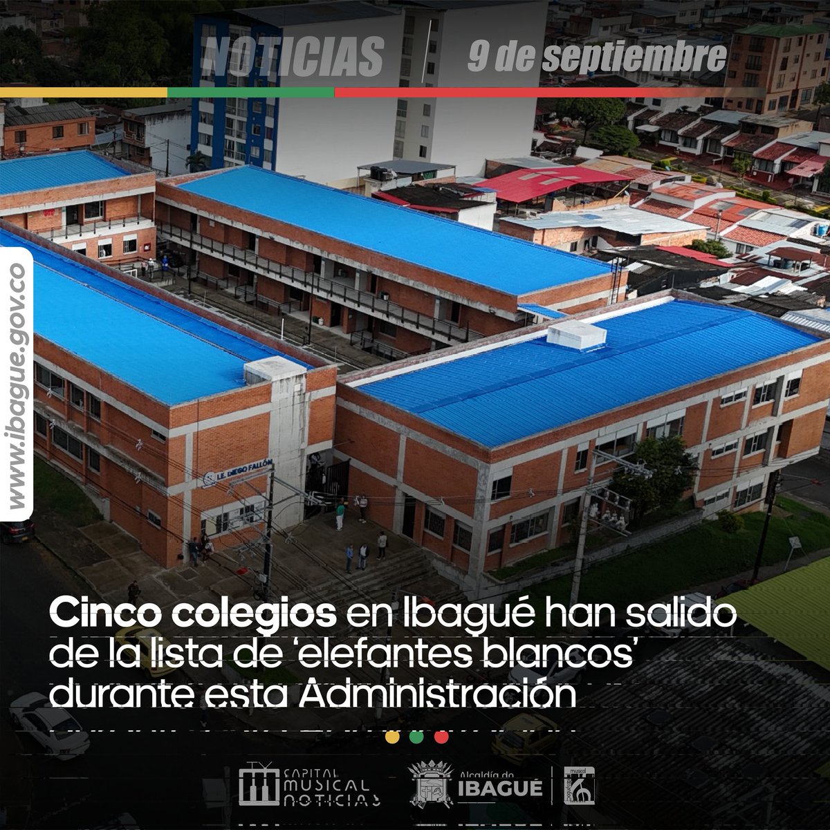 🏫 Las obras fueron terminadas y entregadas a sus comunidades con todos los requisitos para su funcionalidad. 🙌🏻
Leer más aquí 👇🏻 
ibague.gov.co/portal/seccion…
