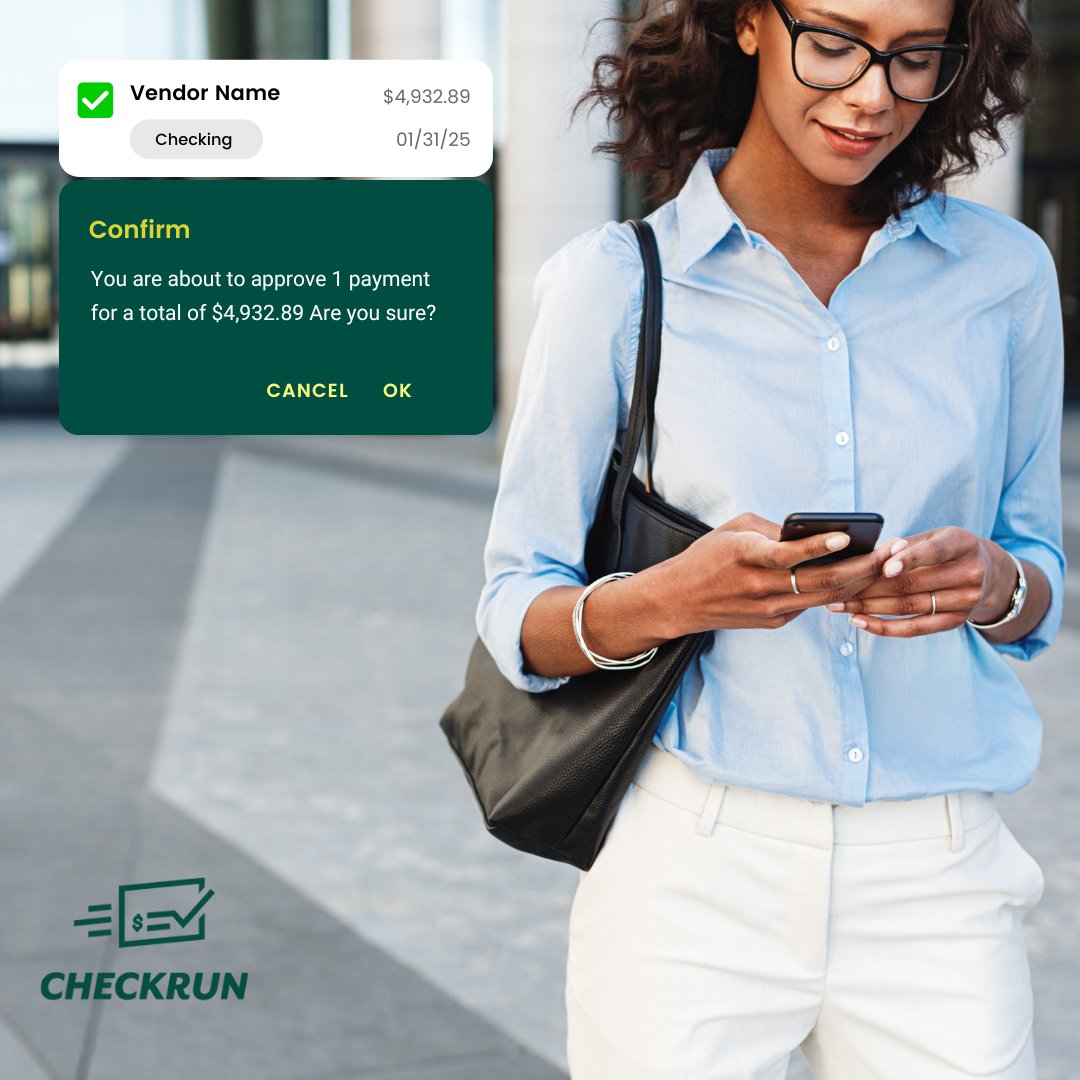 CheckrunChecks's tweet image. Checkrun puts payment approvals in the palm of your hand. No more bottlenecks — approve checks on the go and keep business moving.  Get started today! checkrun.com/mobile-check-s…