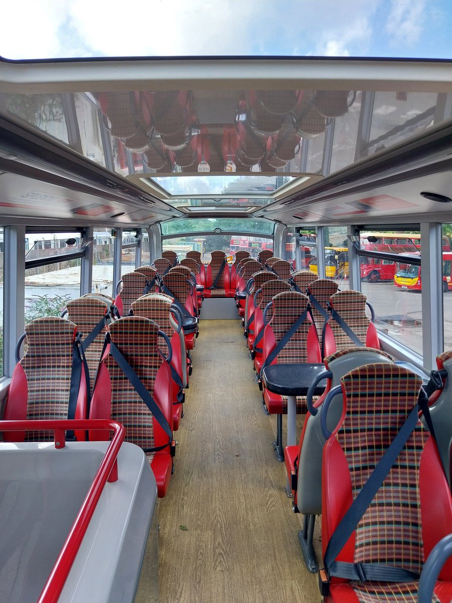 Enviro400s with routemaster moquette