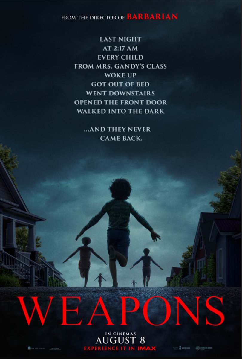 A twisted horror from a filmmaker on the up. Here’s my review of Zach Creggar’s #Weapons 
wedontneedroads.co.uk/reviews/horror…