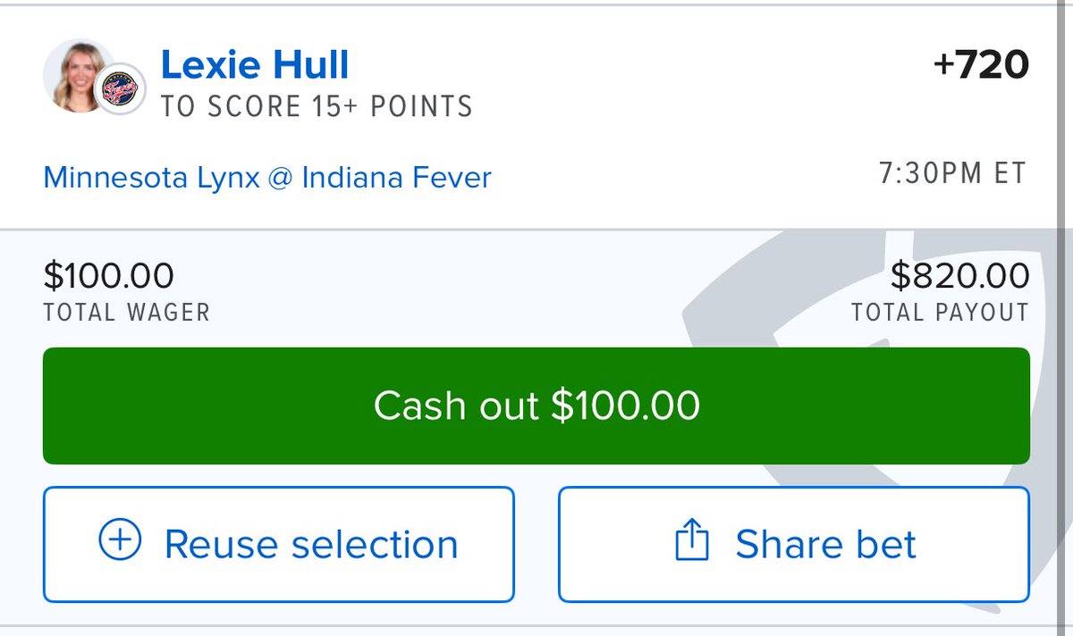 badbeetbets's tweet photo. Going full sicko mode. Hull or nothing. Lexie 15+ points (+720). https://t.co/oq6axqKjDq