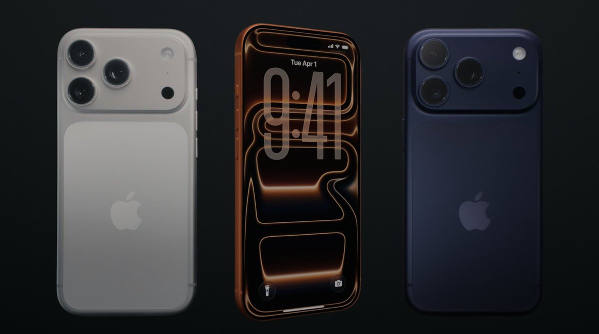 Chrisuy23's tweet photo. iPhone 17 pro😍😍
#AppleEvent https://t.co/2JGEIE740q