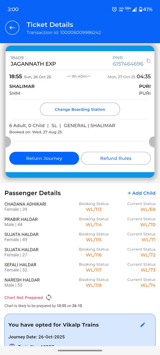 SubhajitAdhi's tweet photo. @railcomplaint train ticket booking ke time server down hai waiting per ticket karna para  ticket available hai tatkal par premium tatkal par bahut ticket available hai ticket kaatne ke time server down Aaj bad mein extra charge dekar tatkal / premium tatkal de Jo ticket availabl https://t.co/fR71JuutCY
