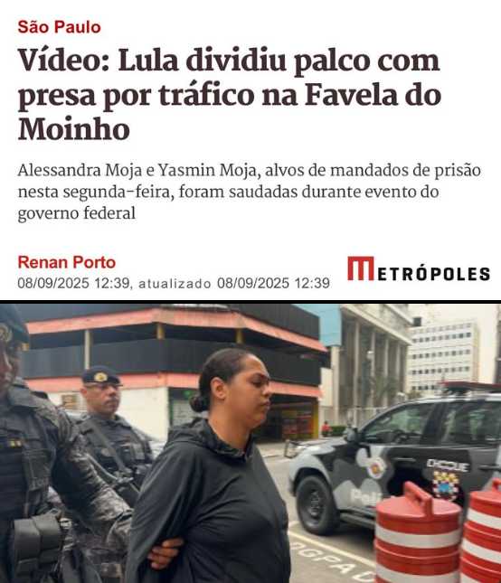 BrazilenDireita's tweet image. Vai vendo...
O orgulhoso comunista #Lula e #Janja dividem palanque com presa por tráfico na #Favela do #Moinho, ligada ao #PCC.

"O inculto presta atenção nas palavras e não nas ações."