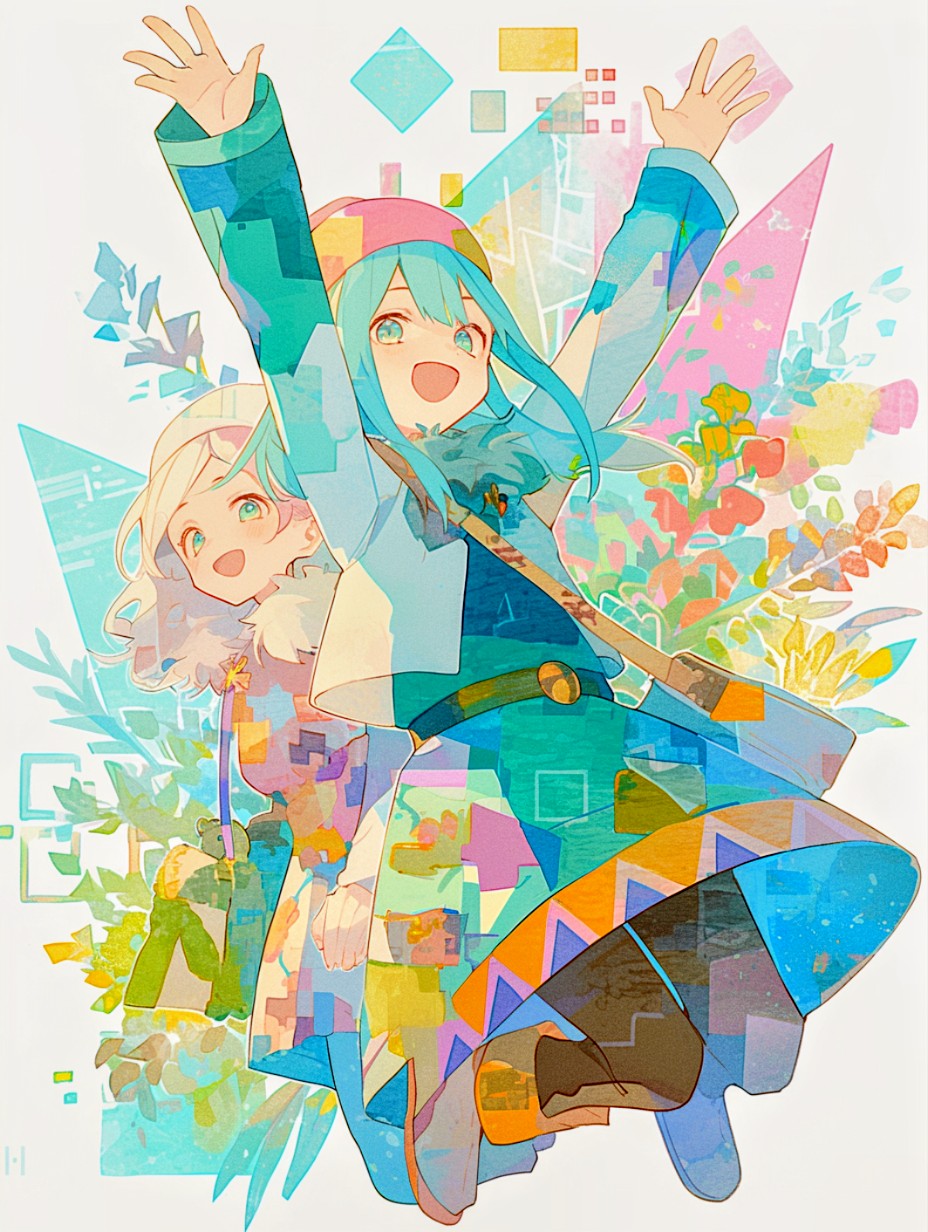 イラスト参考へ 描き下ろし 屋外対応ステッカー 未来へ向かってVer.（全6種