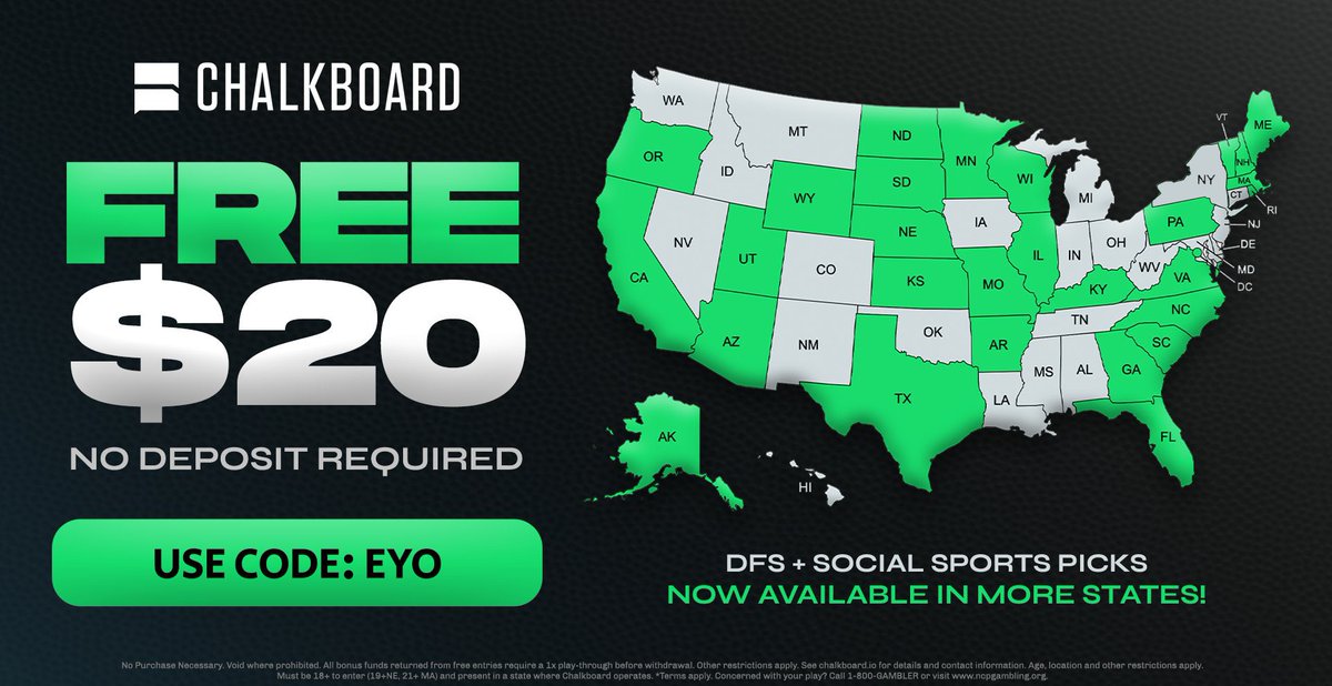 9/9 Chalkboard Slip!😤💰🎱🤑💸🔥

Sign up on <a href="/ChalkboardHQ/">Chalkboard</a> &amp; use my code EYO for a FREE $20 DEPOSIT!!

Sign up link in comments below!
#EYO🎱 #ChalkboardHQ #GamblingX #WNBAPicks #MLBBets #PlayerPropBets #FreePicks #FreeBets #GamblingTwitter #SportsBettingX