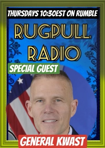GMONEYPEPE's tweet photo. THIS THURSDAY! Rugpull Radio @ 10:30PM EST Special Guest General Kwast join us again! Softwar & Bitcoin as the Future of Warfare when it comes to Power in the Digital Realm! Only on @BadlandsMedia_ @rumblevideo
Catch all previous episodes - https://t.co/Lj3L5xoiE8 https://t.co/pWd0lutJih