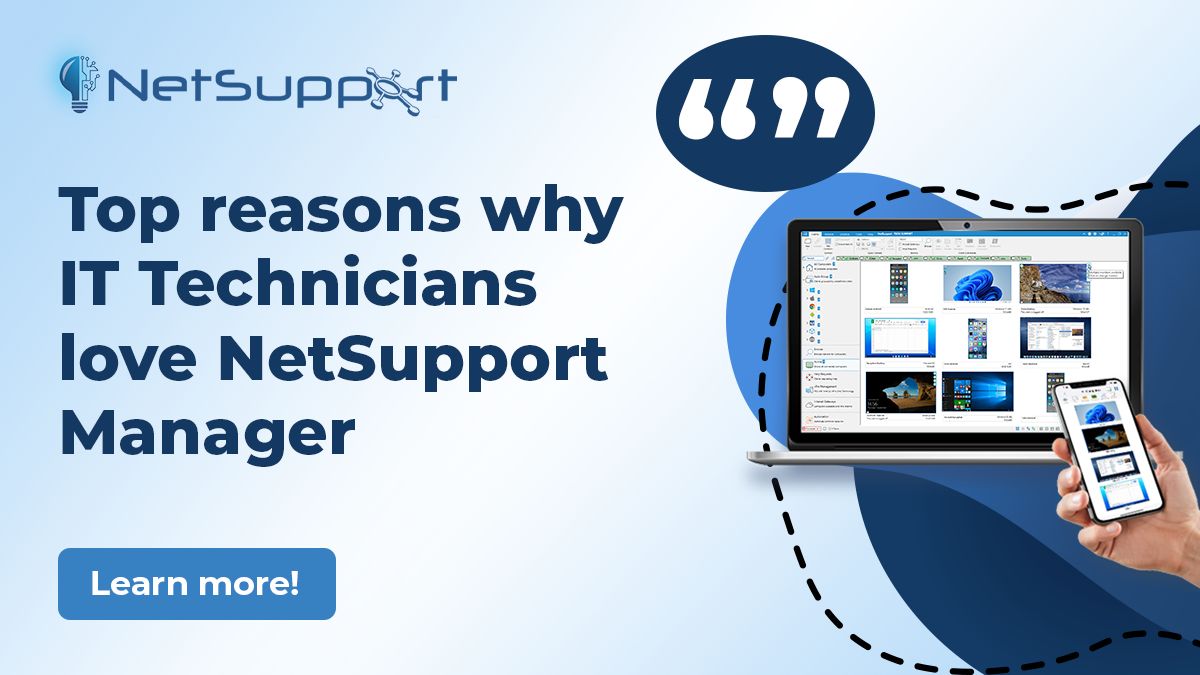 NetSupportNSM's tweet image. Techies love NetSupport Manager for a reason! It's the go-to tool for effortless remote support, helping IT teams save time & money. buff.ly/ZcAUHb4
#ITSupport #NetSupportManager #RemoteAccess