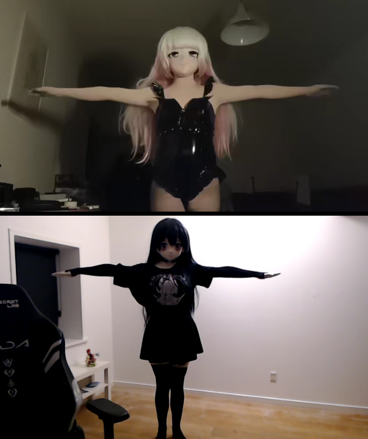 T pose competition with <a href="/Lerumara_kig/">Lerumara</a> 
(also bunnysuit)

#kigurumi #着ぐるみ