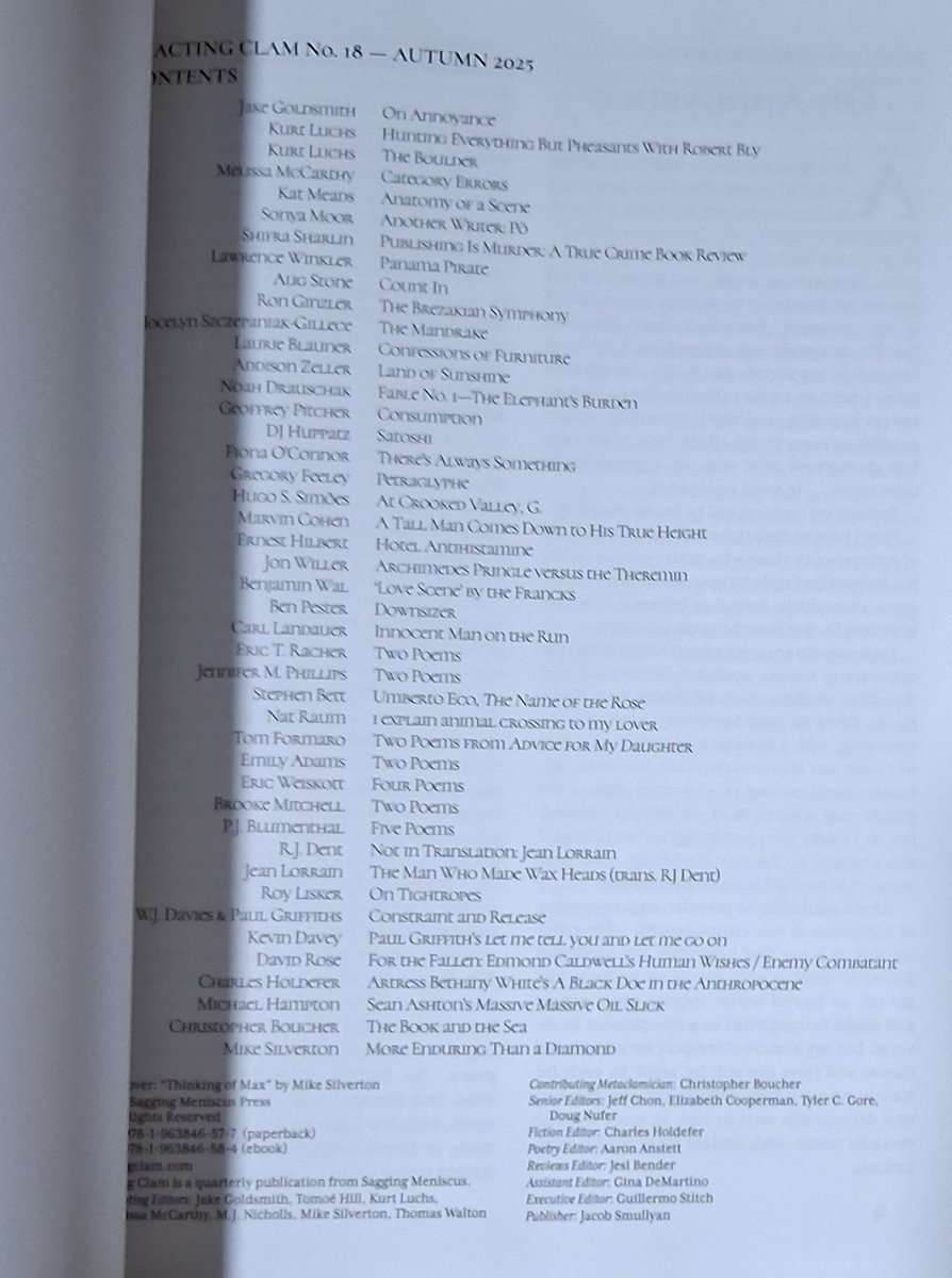 Very proud to have my English translation of Jean Lorrain's eerie short story, The Man Who Made Wax Heads, included in the Autumn Issue (No. 18) of Exacting Clam. Thank you to the editors for giving it such a prestigious home.
exactingclam.com/issues/no-18-a…