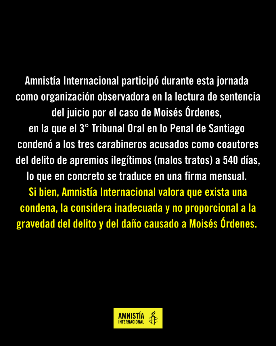 Amnistía Internacional Chile tweet media